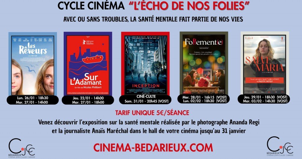 actualité Cycle cinéma "l'écho de nos folies"